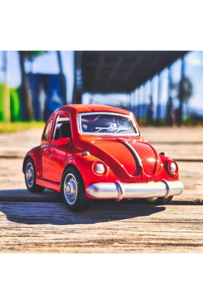 Vosvos Tosbağa Metal Araba 8cm Klasik Araba - Resim 2