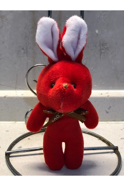 Sevimli Tavşan Peluş Oyuncak Anahtarlık Uyku Arkadaşı Hediyelik 12 CM ürün görseli 1