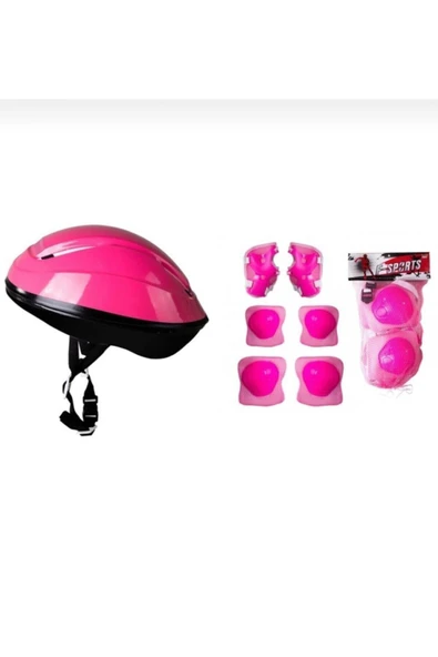 Çocuk Kask Dizlik Dirseklik Koruyucu Set 7 Parça ürün görseli 1