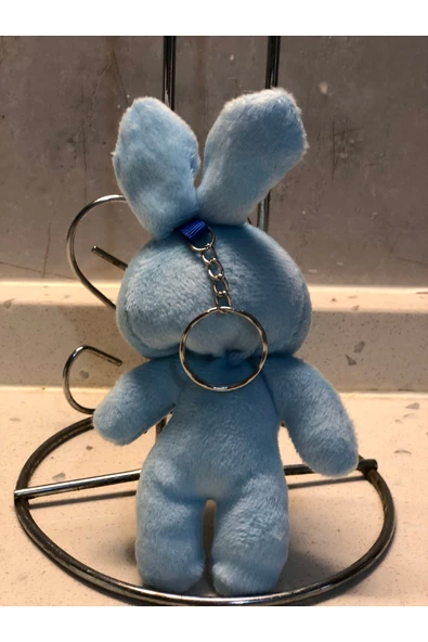 Sevimli Tavşan Peluş Oyuncak Anahtarlık Uyku Arkadaşı Hediyelik 12 CM - Resim 2