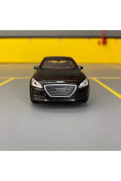 Hyundai Genesis G80 1/36 Ölçek *c&c Model Garage* Çek Bırak Diecast Metal Model Oyuncak Araba - Resim 2