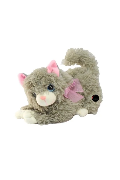 Miyavlayan Sesli Kedi Peluş Oyuncak 30 cm ürün görseli 1