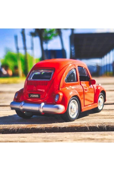 Vosvos Tosbağa Metal Araba 8cm Klasik Araba - Resim 3