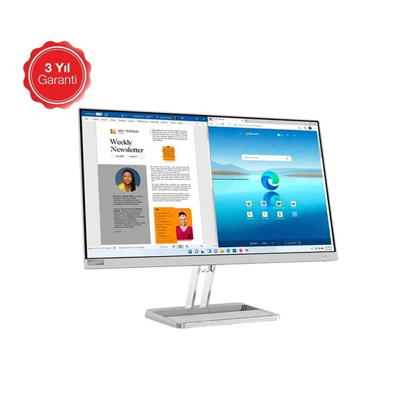 Lenovo L27i-40 27" 100Hz 4ms (HDMI+VGA) FHD IPS Monitör 67ABKAC4TK - Resim 3