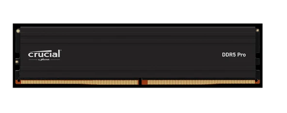 Crucial Pro CP24G56C46U5 24GB DDR5-5600 UDIMM CL46 (24Gbit) Soğutuculu PC RAM ürün görseli 1