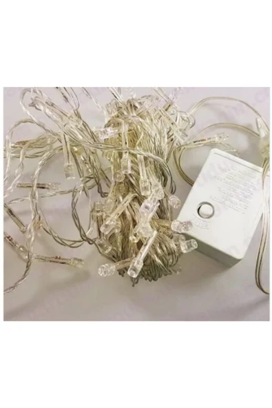 10 Metre Fişli  Şeffaf Kablolu Günışığı 100 Ledli Peri Led Animasyonlu - Resim 3