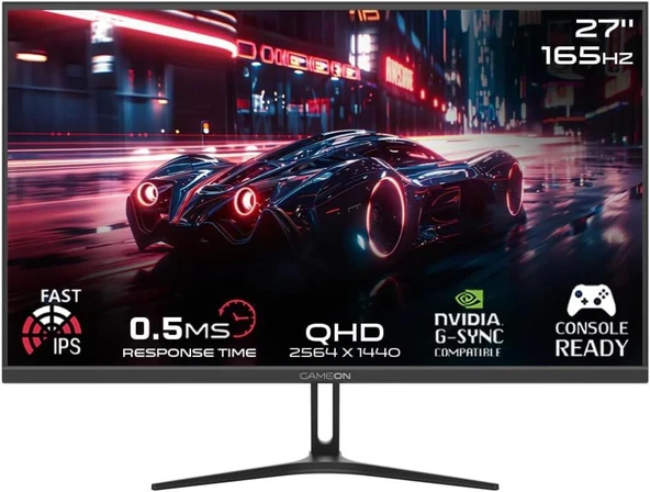 Gameon GOAE27QHD165IPS 27" 0.5 ms 2K IPS 165 Hz Oyuncu Monitörü Teşhir ürün görseli 1