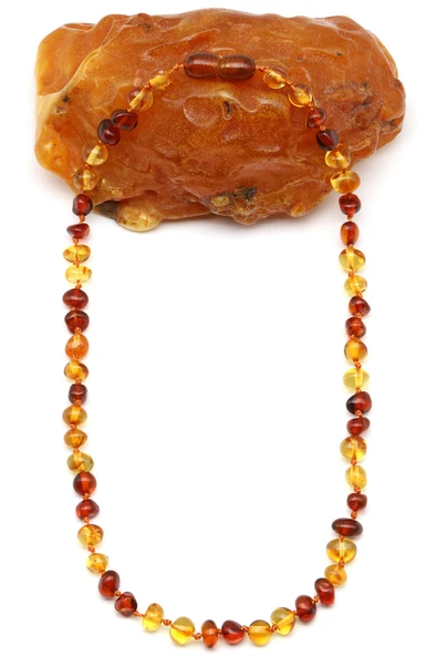 Damla Kehribar Bebek Diş Kolye - 33 cm ürün görseli 1