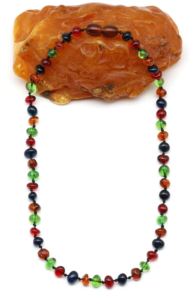 Damla Kehribar Bebek Diş Kolye - 32 cm ürün görseli 1