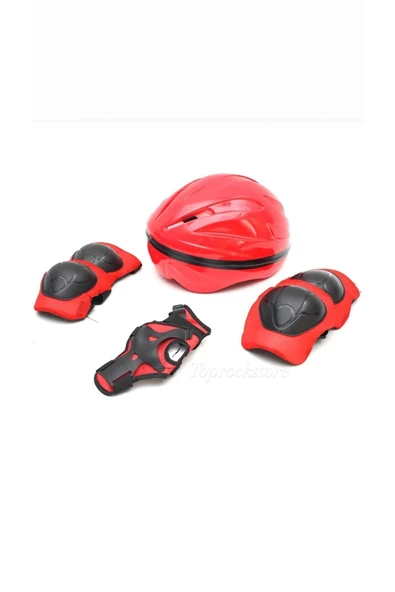 Çocuk Kask Dizlik Dirseklik Eldiven Koruyucu Set 7 Parça ürün görseli 1