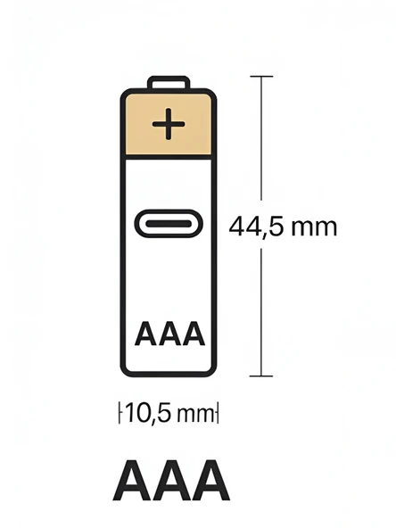 Type-C Şarjlı 800mWh 1.5V Şarj Edilebilir 2'li AAA İnce Pil - lityum iyon Batarya - Resim 4
