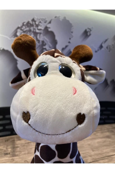 Kahverengi Zürafa Peluş Oyuncak 40cm - Resim 3