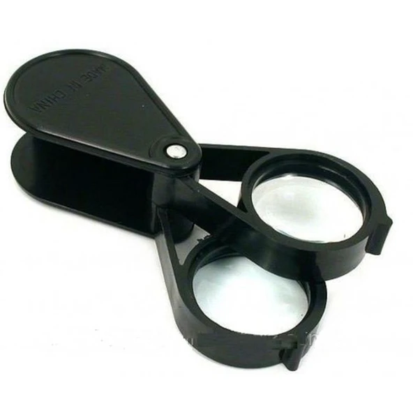 20X30 2K-30Mm Çıft Optik Lens Katlanan Cep Büyüteç ürün görseli 1