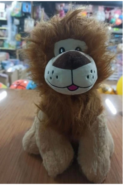 Sevimli Aslan Peluş Oyuncak İthal Organic Kumaş 35 cm Hediyelik Uyku Arkadaşı ürün görseli 1