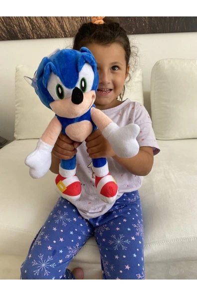 Peluş Ithal Sonic Yeni Model Sonıc 40 cm ürün görseli 1