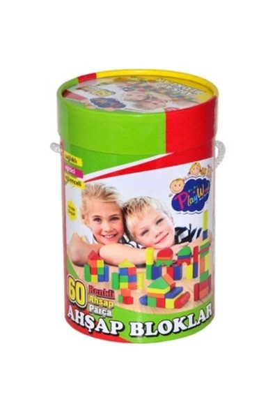 Wooden Blocks Ahşap 60 Parça ürün görseli 1