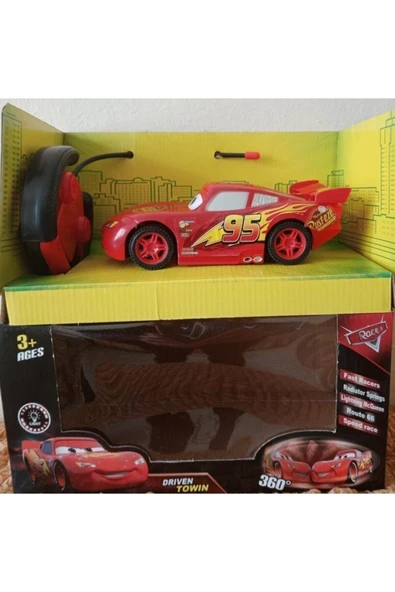 Uzaktan Kumandalı Şimşek Mcqueen Araba Pilli Full Fonksiyon Oyuncak Şimşek Mcqueen Yarış Arabası ürün görseli 1
