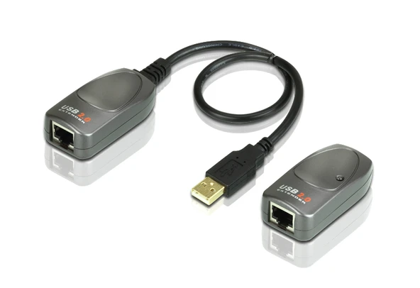 USB 2.0 Cat 5/5e/6 Mesafe Uzatma Cihazı, 60 metre (USB 2.0 Extender, 60 m) ürün görseli 1