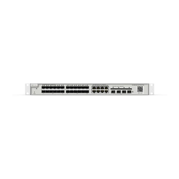 Ruijie Reyee RG-NBS3200-24SFP/8GT4XS 8-Port Bakır+24x1GBSFP Port+4X10GBSFP RackMont Switch ürün görseli 1