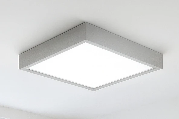 Gri Çerçeveli Led Panel Avize 30 30 cm 3200K gün ışığı - Resim 5