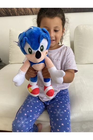 Peluş Ithal Sonic Yeni Model Sonıc 40 cm - Resim 2
