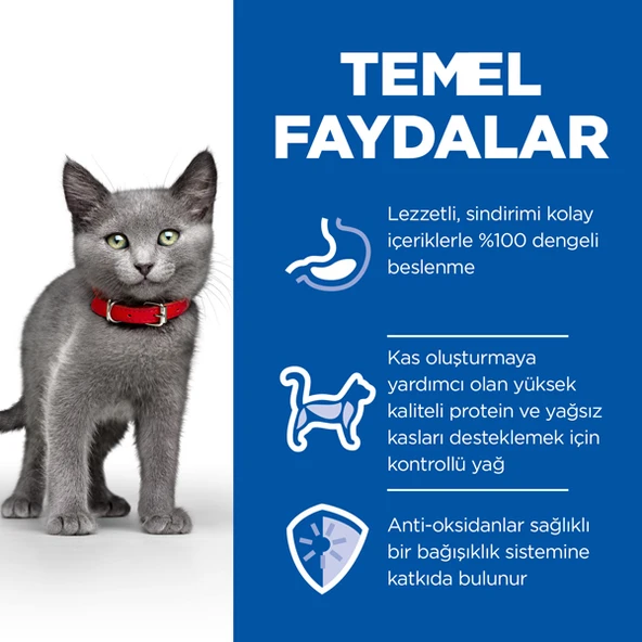 Hills Sterilised Kitten Tavuklu Kısırlaştırılmış Yavru Kedi Maması  10 Kg - Resim 3
