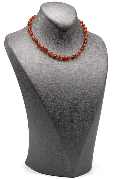 Damla Kehribar Bebek Diş Kolye - 32 cm - Resim 2