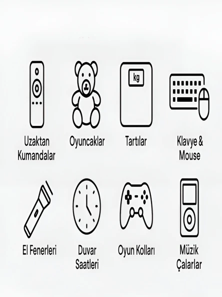 Type-C Şarjlı 800mWh 1.5V Şarj Edilebilir 2'li AAA İnce Pil - lityum iyon Batarya - Resim 3