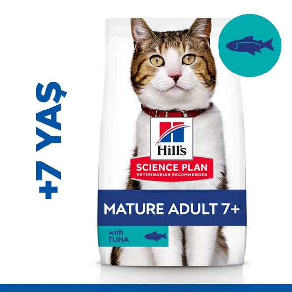 Hills Mature +7 Ton Balıklı Yaşlı Kedi Maması  1.5 Kg ürün görseli 1