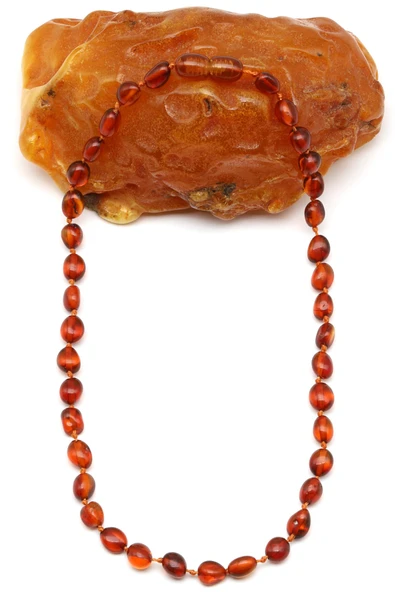 Damla Kehribar Bebek Diş Kolye - 32 cm ürün görseli 1