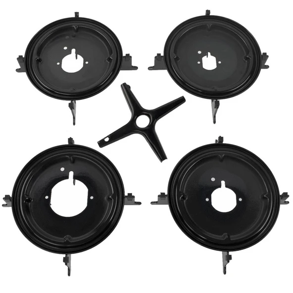 LG Cam Ocak ile Uyumlu 4'Lü Izgara Seti, Izgara, Izgara Tabağı, Cezvelik ürün görseli 1