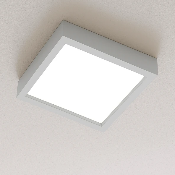 Gri Çerçeveli Led Panel Avize 60 60 cm 3200K Gün ışığı - Resim 4