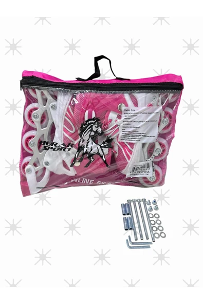 Paten Ayarlanabilir 2 1 1 Işıklı Metal Gövde Alıştırma Mia Pateni Çanta Işıklı Paten ürün görseli 1