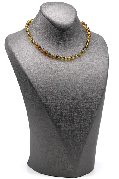 Damla Kehribar Bebek Diş Kolye - 33 cm - Resim 2