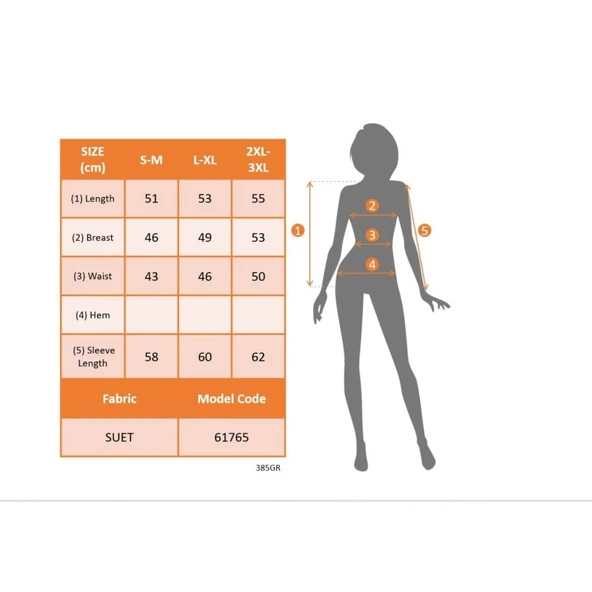 Lucky Life Kadın Uzun Kollu Hakim Yaka Yanlardan Düğmeli Kısa Süet Ceket - Resim 4