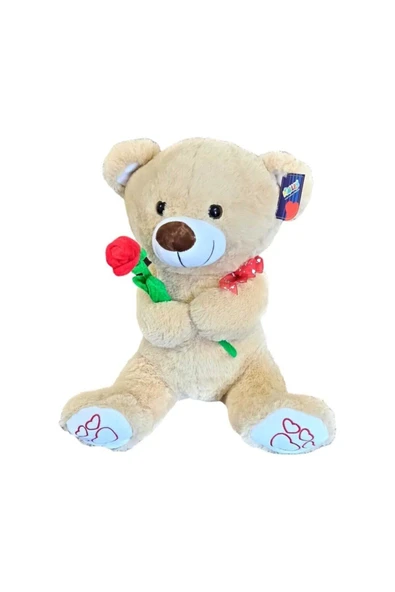 Peluş Gül Tutan Ayı 45 Cm ürün görseli 1