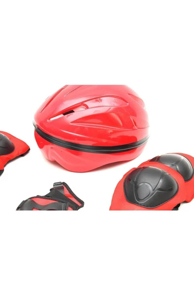 Çocuk Kask Dizlik Dirseklik Eldiven Koruyucu Set 7 Parça - Resim 2
