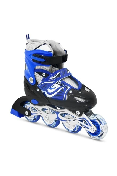 Işıklı Metal Gövdeli Büyük Boy Paten Mavi ürün görseli 1