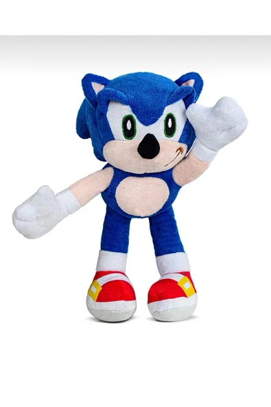 Sonic Peluş Oyuncak Büyük Boy 40 Cm - Resim 3