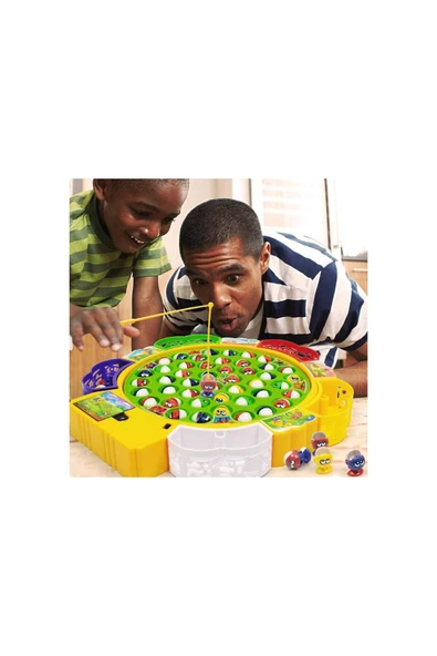 Toys Balık Tutma Oyunu Pilli Sesli Oltalı Büyük Boy - 45 Balık 5 Olta ürün görseli 1