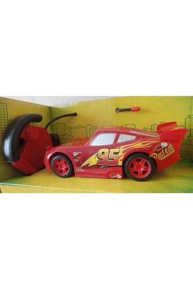 Uzaktan Kumandalı Şimşek Mcqueen Araba Pilli Full Fonksiyon Oyuncak Şimşek Mcqueen Yarış Arabası - Resim 3