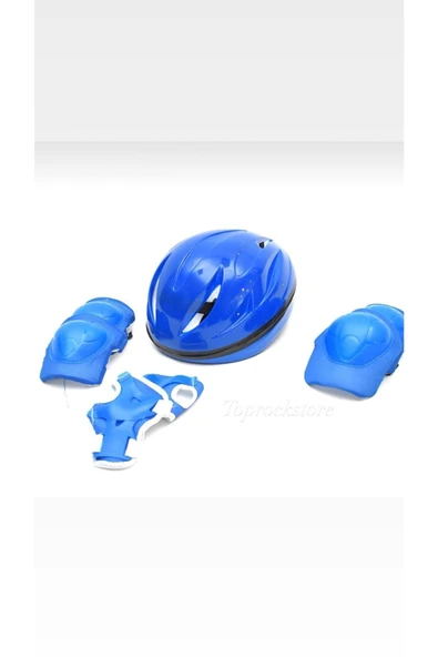 Çocuk Kask Dizlik Dirseklik Eldiven Koruyucu Set 7 Parça ürün görseli 1