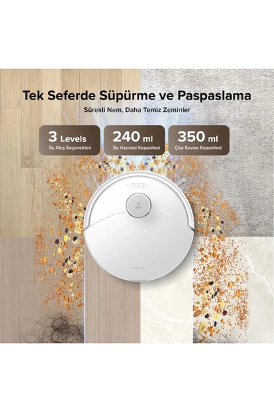 Roborock Q8 Max Pro Plus Çöp İstasyonlu Akıllı Robot Süpürge - Resim 5