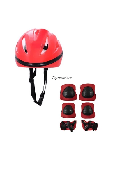 Kask Dizlik Dirseklik Koruyucu Set 7 Parça ürün görseli 1