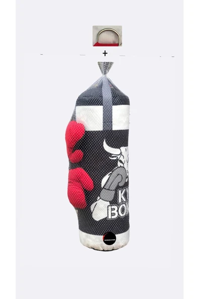 Çocuk Boks Torbası Seti Eldivenli Aparat Hediyeli Kum Torbası ürün görseli 1