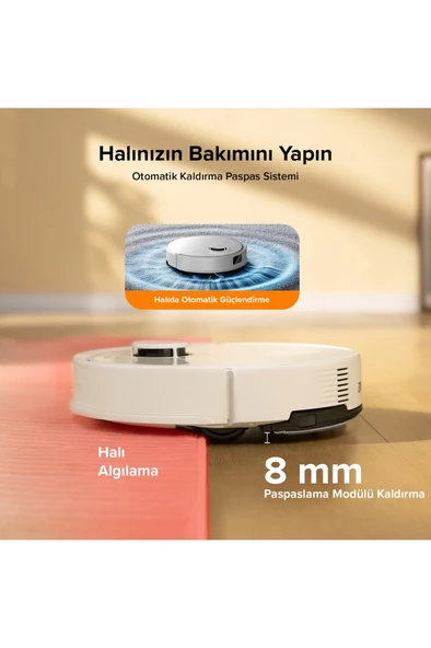 Roborock Q8 Max Pro Plus Çöp İstasyonlu Akıllı Robot Süpürge - Resim 7