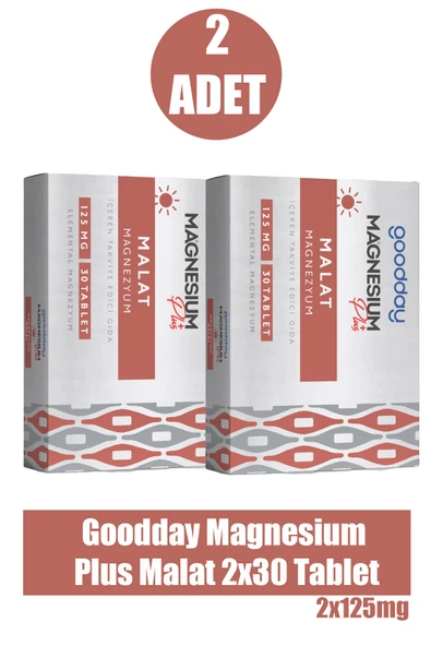 Goodday Magnesium Plus Malat 30 Tablet 2 Adet ürün görseli 1