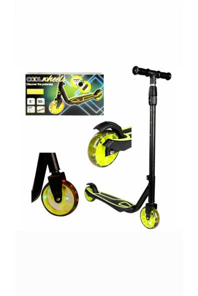 Cool Wheels 5+ Işıklı 2 Teker Yükseklik Ayarlanabilir Scooter ürün görseli 1