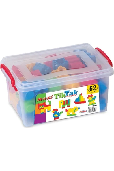 Oyuncak Maxi Tik-tak Küçük Boy Box 62 Parça - Resim 2