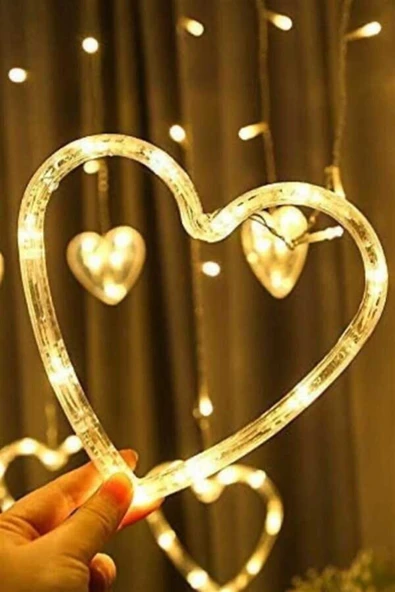 Dekoratif Kalpli Saçak Ip Perde Led Işık Aydınlatma Günışığı ürün görseli 1